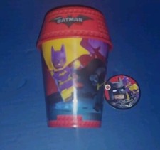 McDonalds LEGO Batman Cup Lid 2017 w/Bonus Cardboard Token
