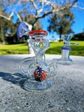 6 Purple Wig Wag Vortex Premium Quality Tobacco Smoking Water Pipe Bong Hookah