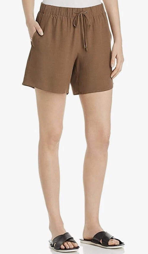 NWT 218 Eileen Fisher Walking Shorts Tencel Viscose Crepe Sz1X