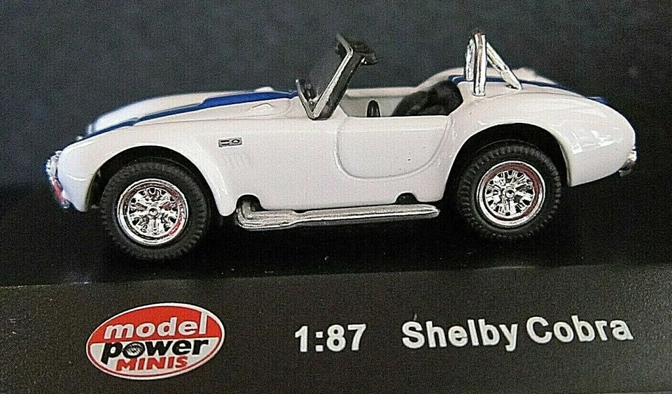 MODEL POWER SHELBY COBRA white HO scale 1:87 New 19225 - Image 3 of 4
