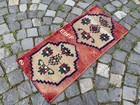 Turkish rug, Vintage small rug, Handmade wool rug, Entryway rug 1,4 x 3,1 ft