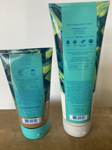 Bath & Body Works Thailand Sweet Kiwi Starfuit Exfoliating Body Scrub & Wash Set - Picture 2 of 2