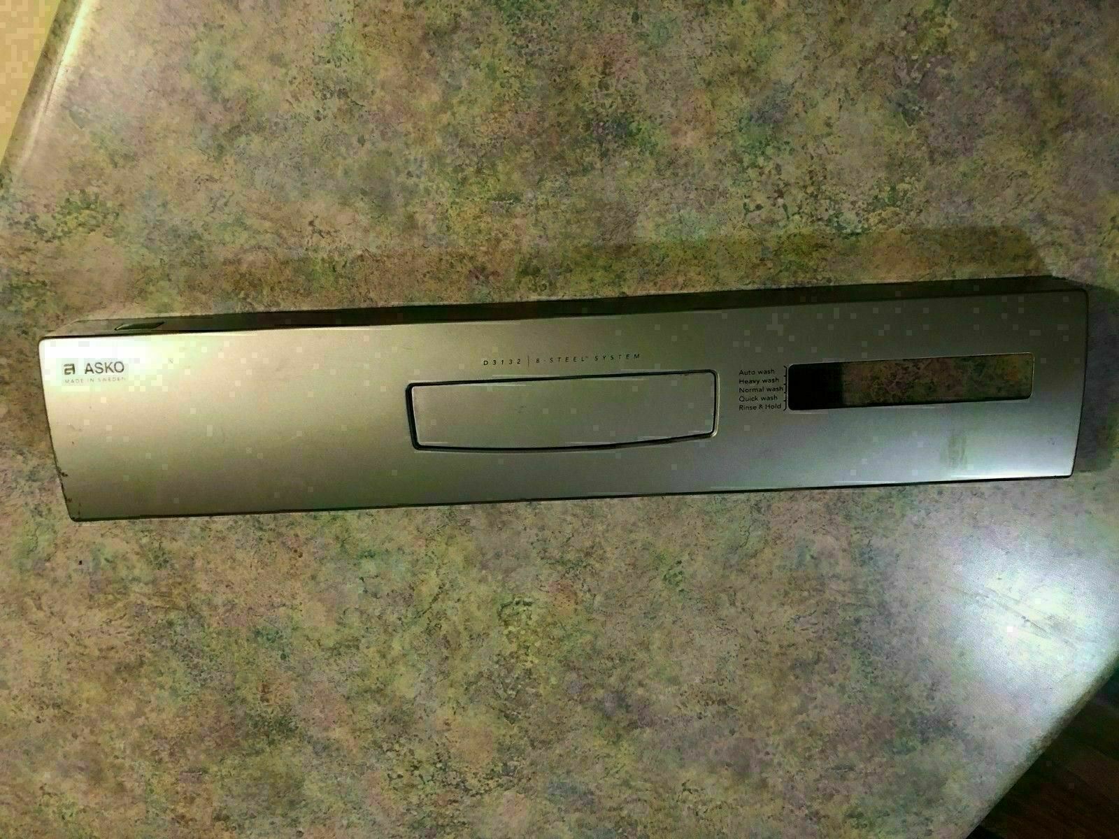 asko dishwasher control panel