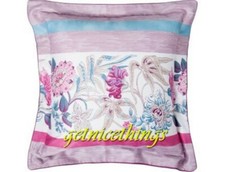 NWT Yves Delorme 2 Euro Shams Cases French Country Floral Multi Sateen France