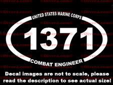 USMC 1371 Combat Engineer Sticker Made in the USA US Seller Marine Corps