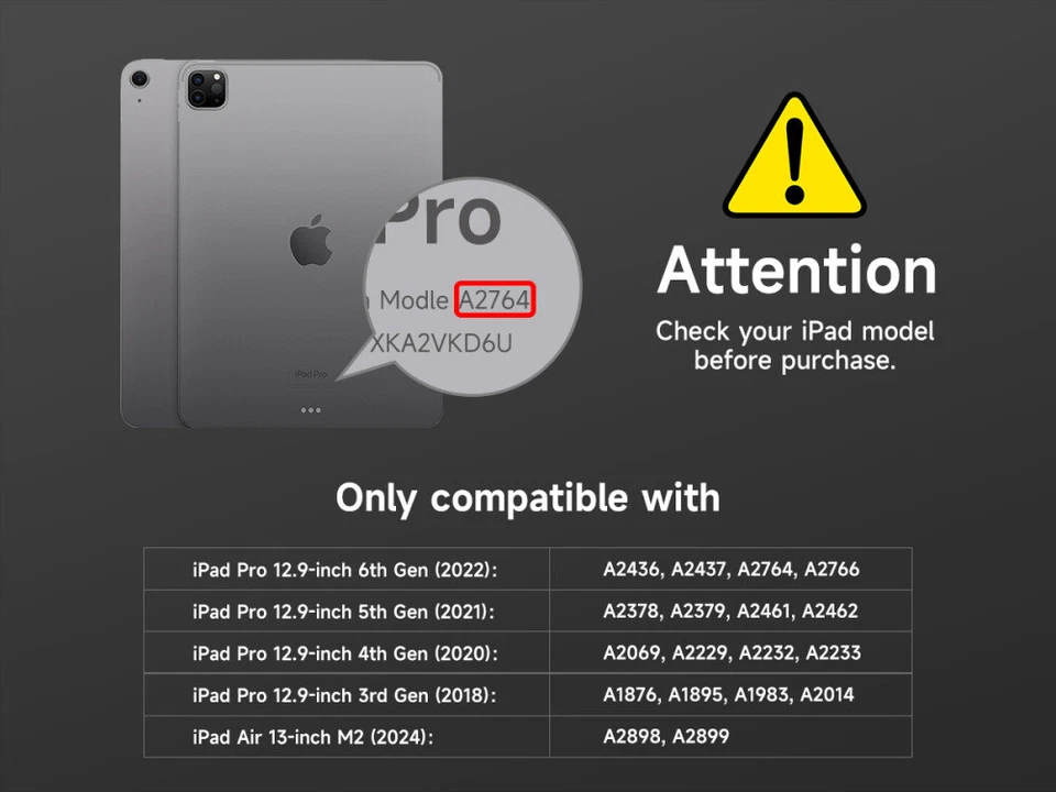 Suritch Tablet Stand for iPad Pro 12.9 Inch Holder /for iPad Air 13 Inch M2 2024 - Image 2 of 4