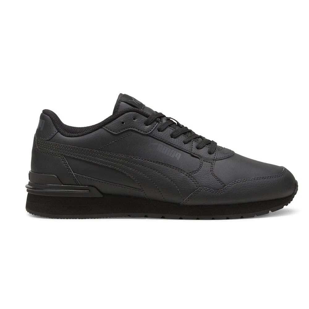PUMA St Runner V4 Leather Lace Up Mens Black Sneakers Casual Shoes 39906809
