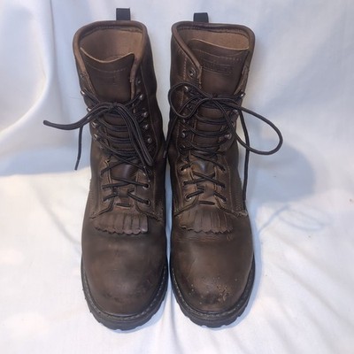 C.E. SCHMIDT US SZ 12 W CES009TS Steel Toe Leather Logger Boots 400g Thinsulate