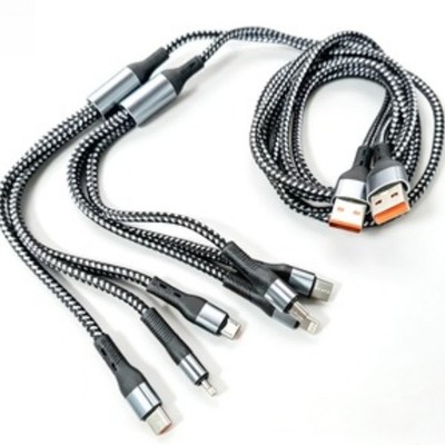 3 in 1 Fast Charging USB Cable for iPhone Type-C Micro USB Universal