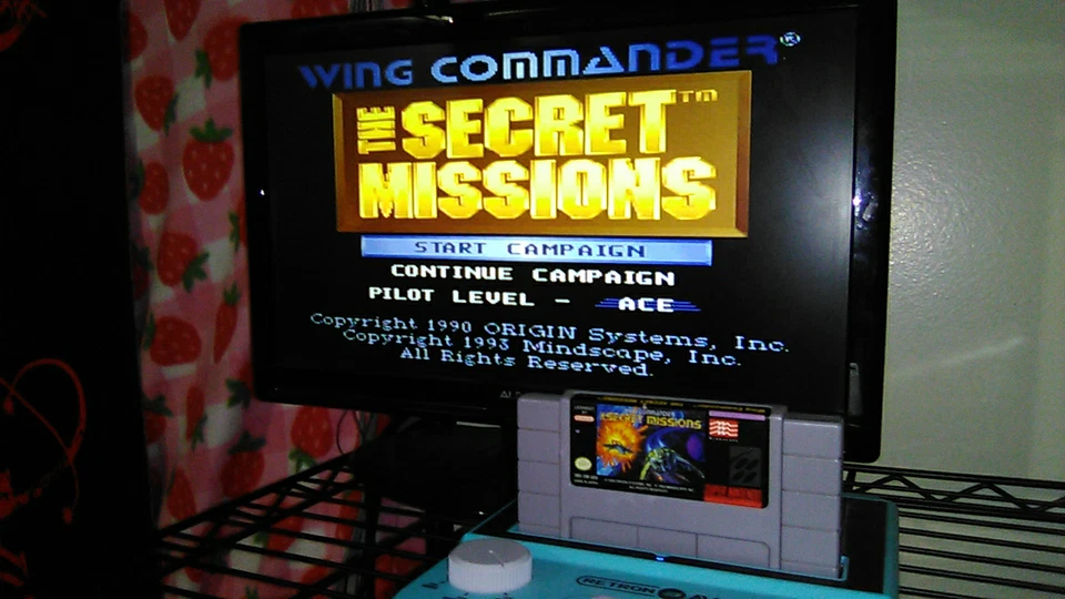 Wing Commander Secret Missions SNES cleaned tested Super Nintendo 1993 The SFC - Image 2 of 4