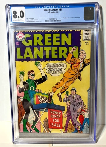 1964 DC comics GREEN LANTERN # 31 CGC graded 8.0