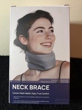 Neck Brace, soft cervical collar, Blue, Medium 12.5  -15.8  