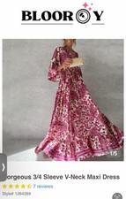 Blooroy Maxi Dress size XL  Pink Orange