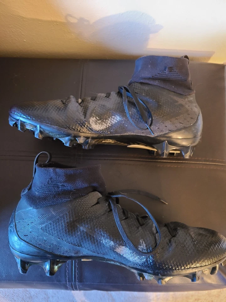 Nike Vapor Untouchable Pro 3 Football Cleats Size 10.5 - Black Pre-Owned - Image 2 of 4