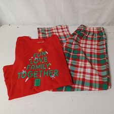 Jammies For Your Families Girls Christmas Sleepwear Pajama Set Sz XL 14/16