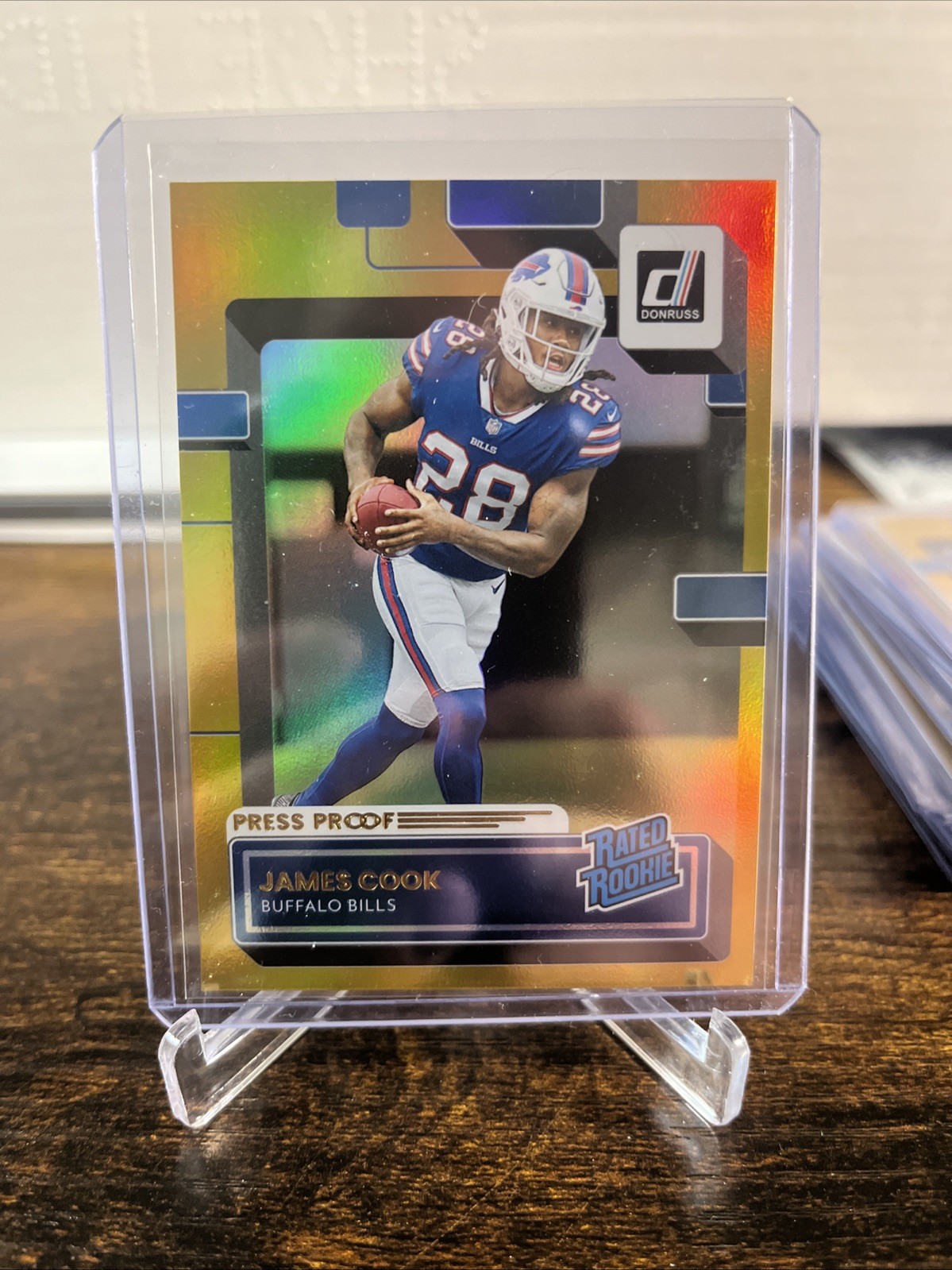 2022 Panini Donruss - Rated Rookie Press Proof Premium #315 James Cook (RC)