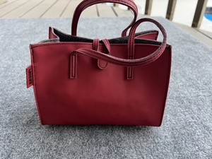 Alan Stuart Maroon Leather-Look Backpack with Team Crest Alan Stuart Bags, Handbags & Purses for Women on Sale up to  main image 3