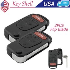 2 For Mercedes Benz Ml 320 430 500 Slk 230 320 Flip Remote Key Fob Shell Nczmb1k 2 For Mercedes Benz Ml 320 430 500 Slk 230 320 Flip Remote Key Fob Shell Nczmb1k
