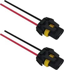 Headlight Connector Plug Fog Light Headlight Wiring Harness Pigtai Style: 2PCS