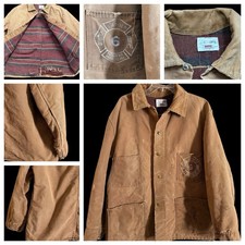 VTG Carter  s Watch the Wear Chore Blanket Lining Coat Providence RI Fire Dept
