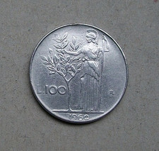 1960  100 LIRE MINERVA  REPUBBLICA ITALIANA MB