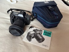 Canon EOS 600 Analog Spiegelreflex mit Sigma Zoom 28-200mm Objektiv und Tasche