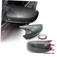 Rear View Side Mirror Cover Compatible with Dodge Charger Carbon Fiber Look