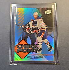 Upper Deck 2024-25 Series 1 Checkpoint Insert Vincent Desharnais CP-12 Oilers