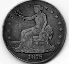 U.S. 1875s Trade Dollar .900 Silver