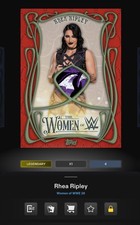 Topps WWE Slam Rhea Ripley🌟Legendary 5cc Red Relic WoW 25 {DIGITAL}