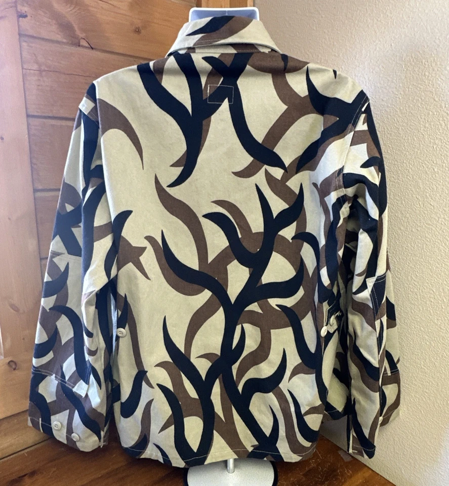 VTG ASAT Men's Large Trophy Coat Camo Button Up Hunting Jacket Military Pockets - Image 3 of 4