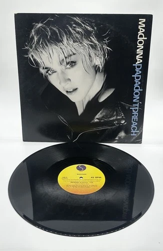 Madonna - Papa Don't Preach (1986) Vinyl 12" Maxi Single • Pretender, True Blue