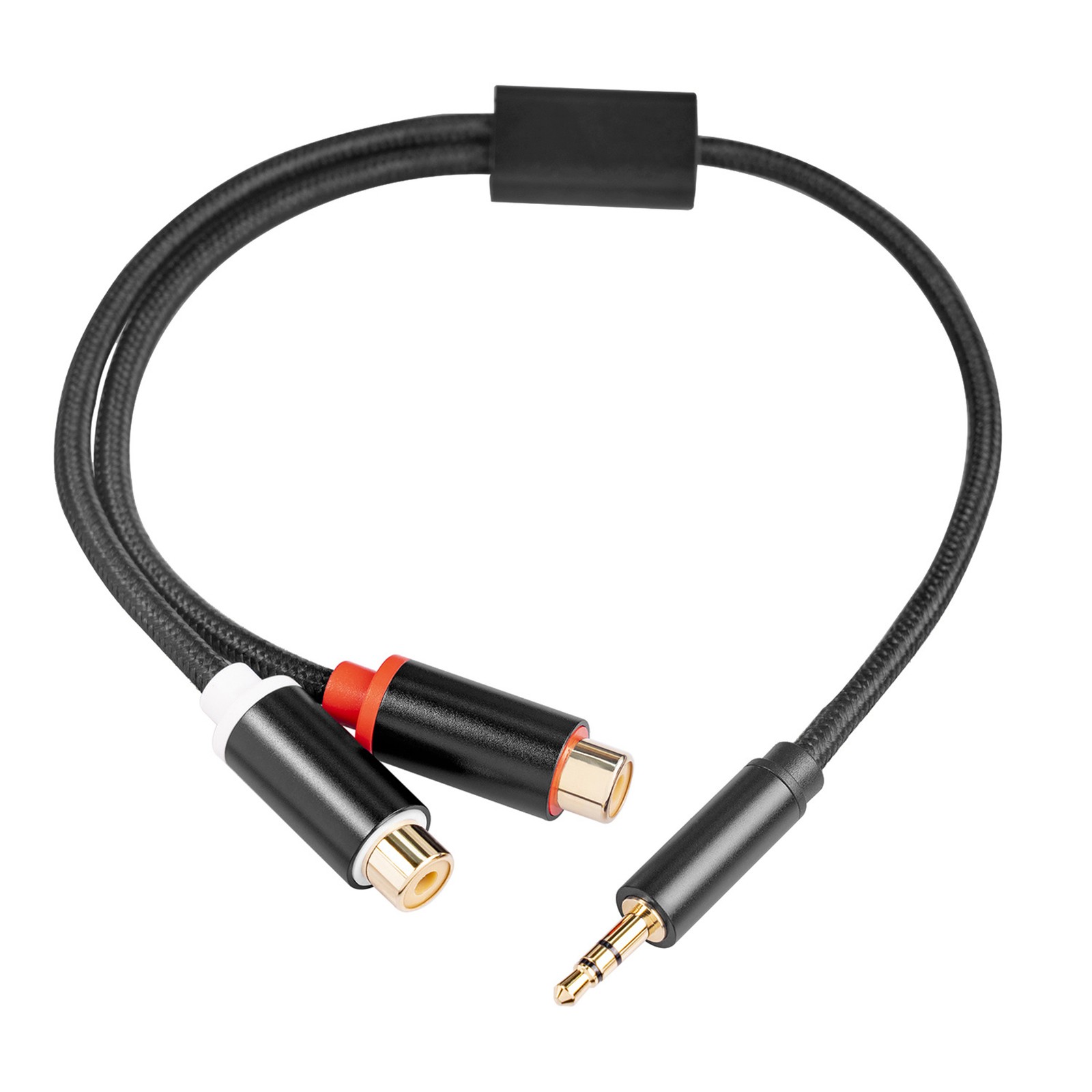3.5mm Male To Dual RCA Female Cable 1/8 Inch To Double RCA Stereo Audio Cable Go