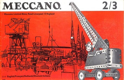 MECCANO ~ Outfit No.2/3 ~ Assembly Instruction Manual 23/69 ~ 1969