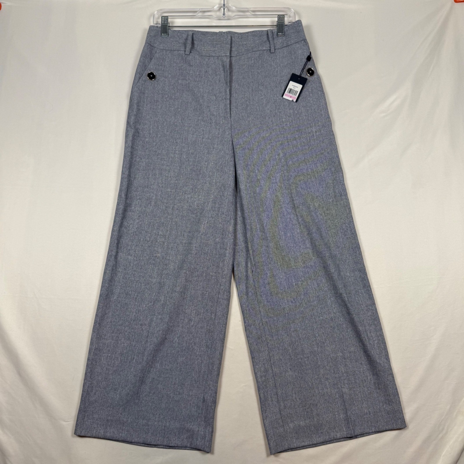 Tommy Hilfiger Womens Wide Leg Suit Separates Pants Light Blue Size 6 NWT