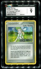 CGC 9 Lady Outing Reverse Holo EX Deoxys 2005 Pokemon Card #87