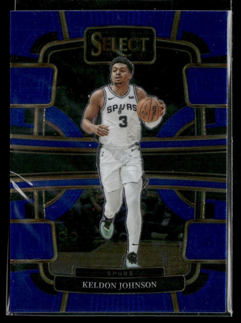 2023-24 Panini Select #61 Keldon Johnson Blue (Retail Base) San
