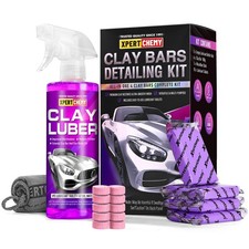 Car Clay Bars Kit Auto Detailing Cleaner with Bar Lubricant 4 Pk Pk