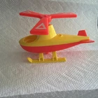 Vintage Fisher-Price Airport Helicopter Little People Free Shipping