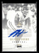 2018 Panini Luminance Orlando Brown Gold Rookie Autograph Auto /99 UX8581