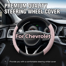 For Chevrolet Premium Speed Grip Car SUV Truck Steering Wheel Cover Leather