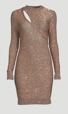 STELLA MCCARTNEY Sequin Knit Mini Dress Gold Excellent Condition