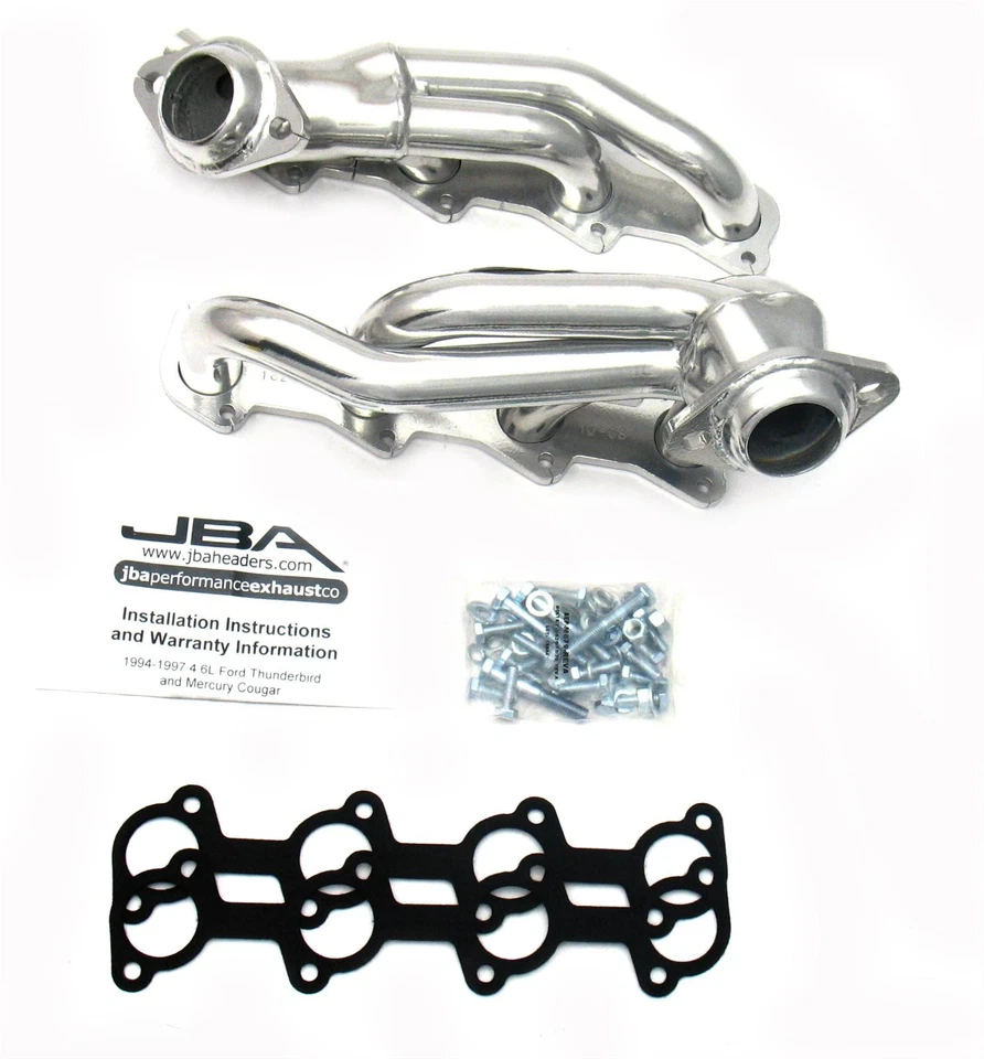 JBA Cat4ward Headers Shorty Silver Ceramic 1 1/2 Primaries 1626SJS Foto 2 de 4