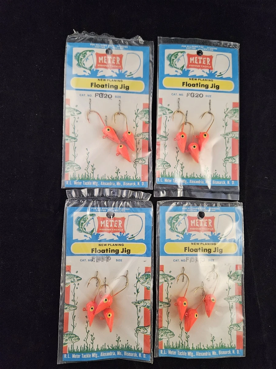 Leurres De Pêche Vintage Bass Buster – Maribou Jig 800M – 12 Pièces – Jaune – Neuf Vieux Stock