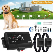 1Set Electric Dog Fence System Pet Tone Shock Boundary Containment Water Resista