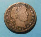 1902-O Barber Quarter Silver content and in XFine Condition  see photo's