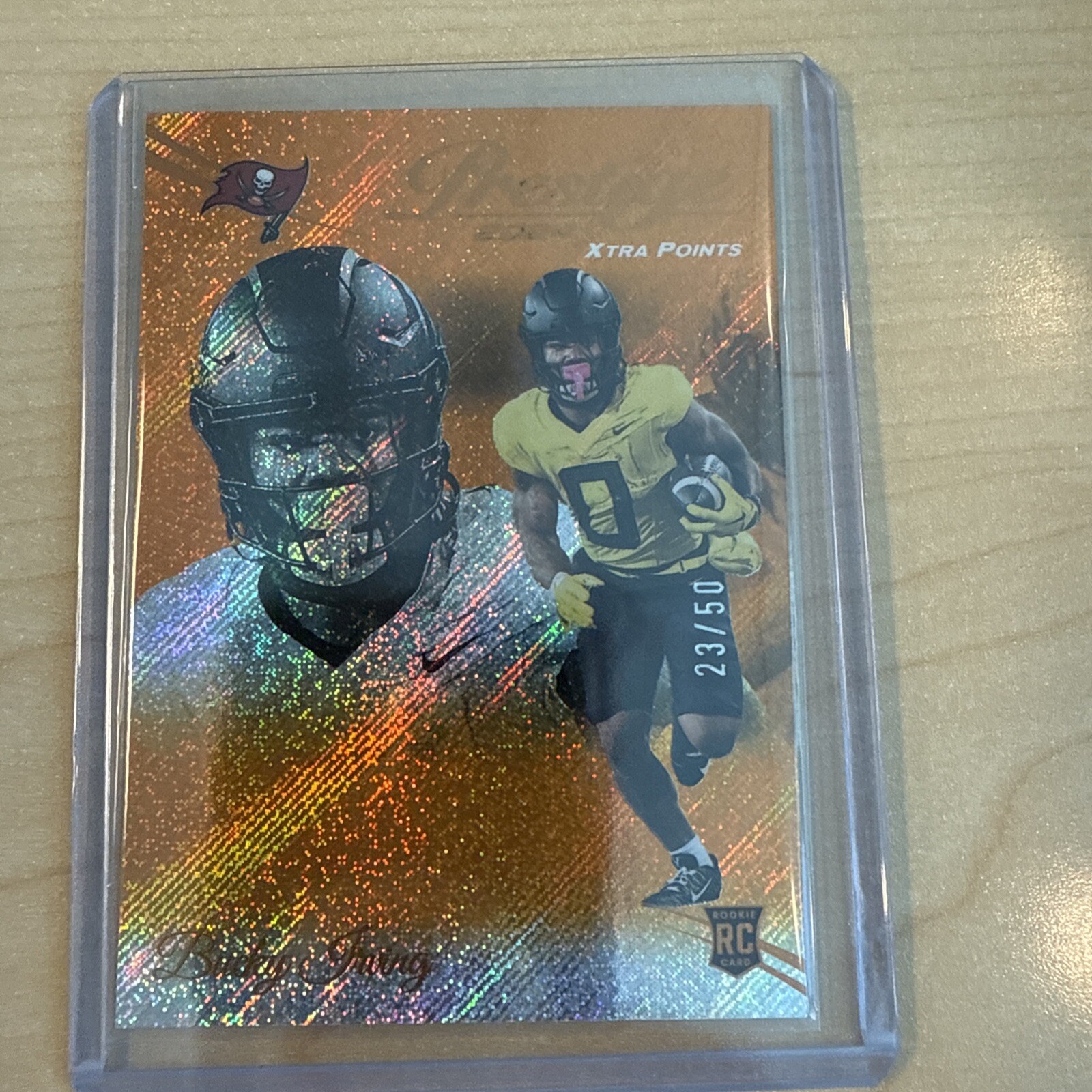 Bucky Irving Rookie Card RC 2024 Prestige Xtra Points Orange/50 #379 Buccaneers