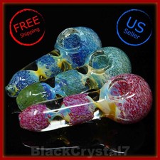 4.5 inch Handmade Thick Bright Random Fumed Tobacco Smoking Bowl Glass Pipes