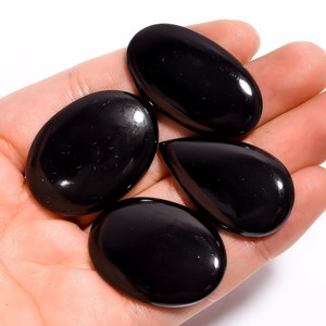 Cabochons Craft Supplies Tools 3 Pieces Lot Blue Onyx Gemstone Pear Shape Onyx Loose Gemstone Blue Onyx Cabochon For Handicraft Jewelry Onyx Stone