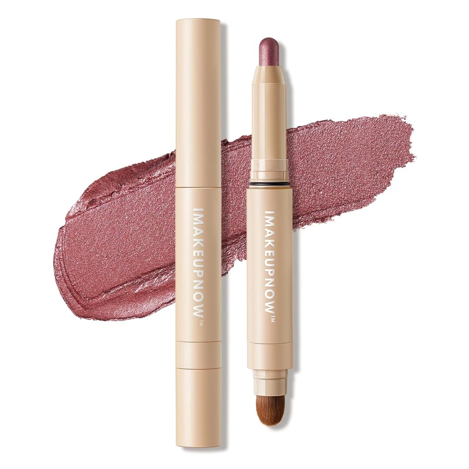 Earth Red Eyeshadow Stick – Long‑Lasting Waterproof Shimmer Eye Makeup Pen - Image 2 of 2